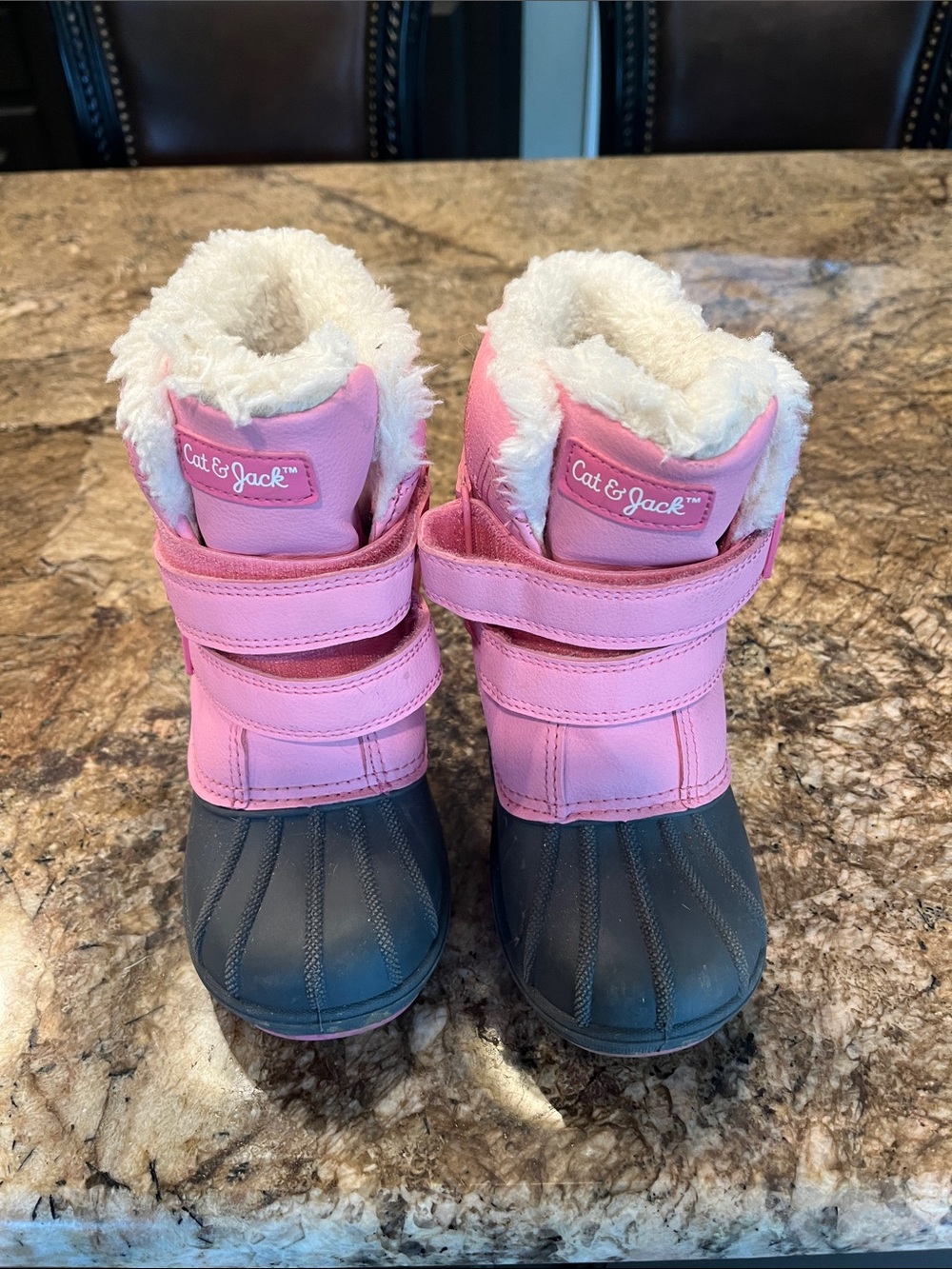 Kids Pink Winter Boots